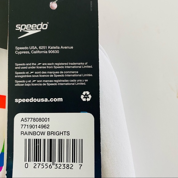 Speedo Rainbow Brights Pride Swimsuit One Piece - Picture 7 of 8